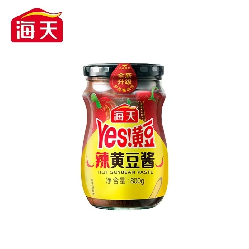 海天 0添加 辣黃豆醬800g x1