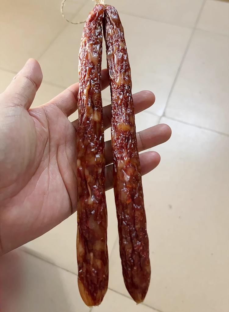 【辣臘腸5kg(5公斤)真空包裝】麻辣香腸廣味臘腸四川味麻辣腸煙熏非廣式風乾香辣腸廣西臘味特產